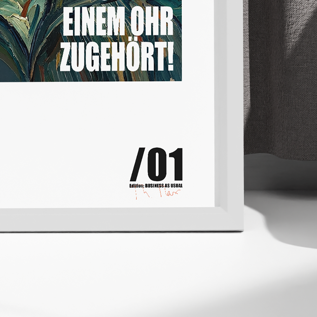 Poster »Sorry - Ich Hab Nur Mit Einem Ohr Zugehört«