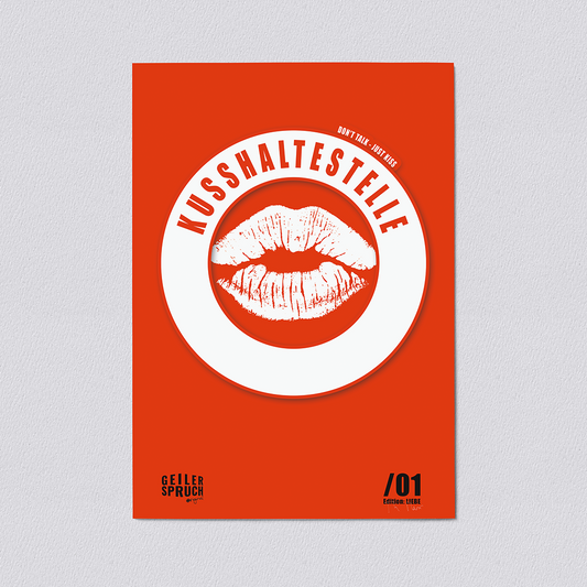 Poster »Kusshaltestelle«