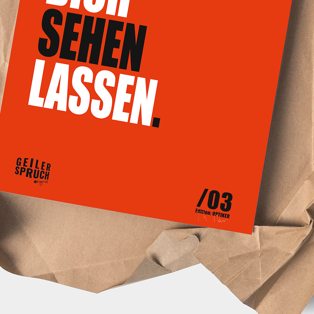 Poster »Du Kannst Dich Sehen Lassen«