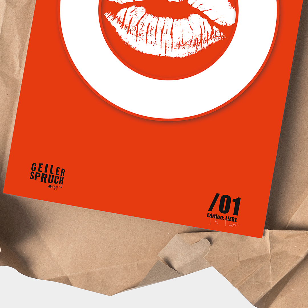 Poster »Kusshaltestelle«