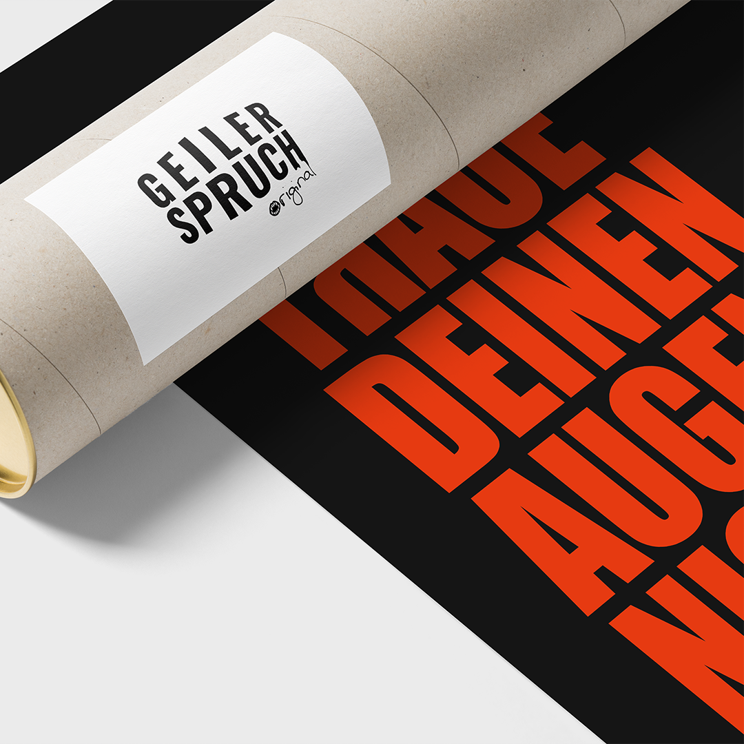 Poster »Ich Traue Deinen Augen Nicht«